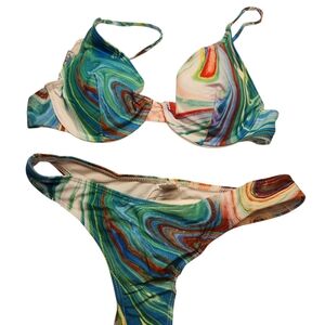 Colorful Swirl Bikini Set